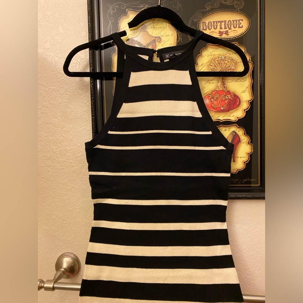 INC International Concepts sweater tank top. Size Large, worn once. Black/Beige